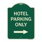 Signmission Hotel Parking Only With Right Arrow Heavy-Gauge Aluminum Architectural Sign, 24" x 18", G-1824-23900 A-DES-G-1824-23900 - alternate 1